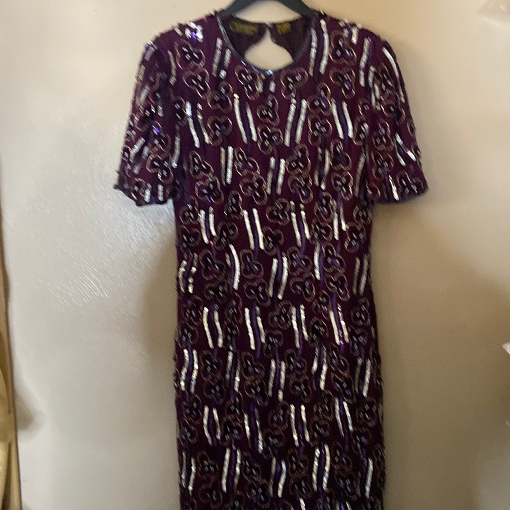 Mark & John by Sam silk beaded dress